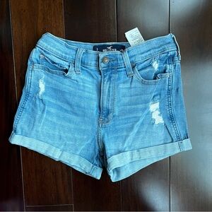 Hollister high waisted jean shorts